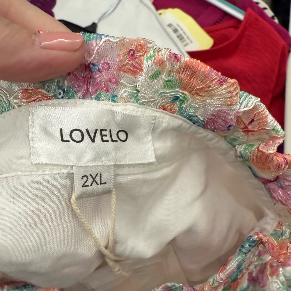 Floral Ruffle Blouse - Multicolor - Picture 4 of 4